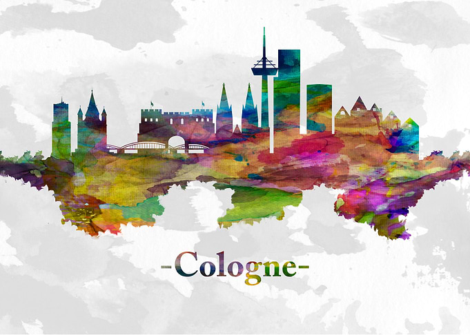 Cologne Germany skyline