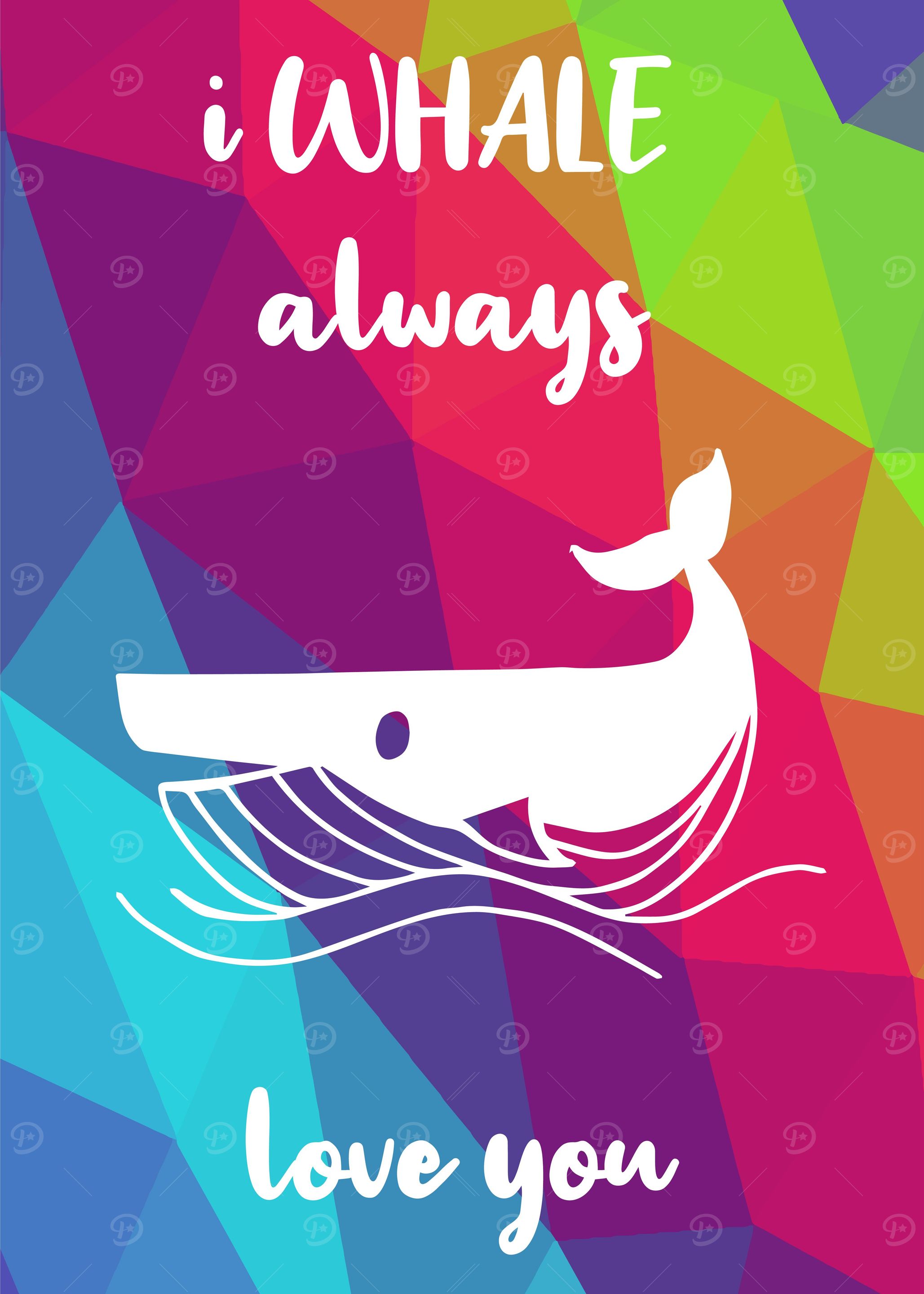 Rainbow Cute Whale 20