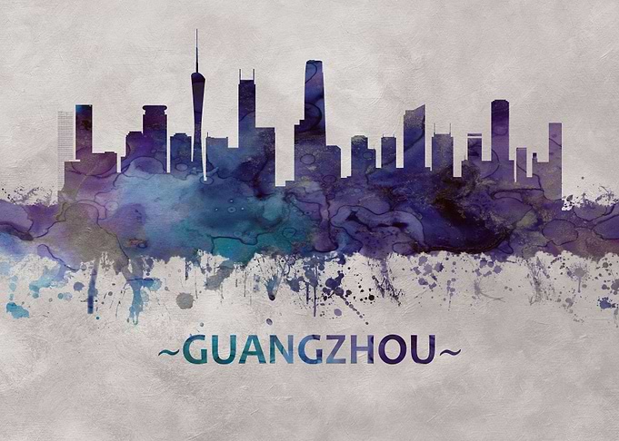 Guangzhou china skyline