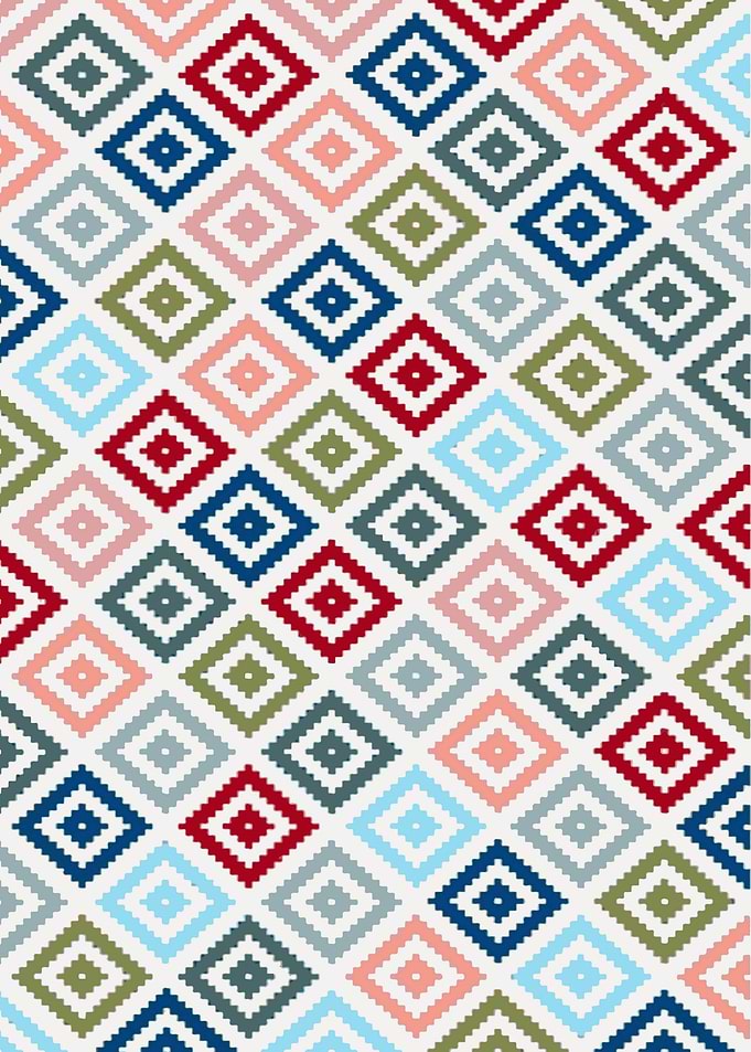 Multicolored Diamond Shape