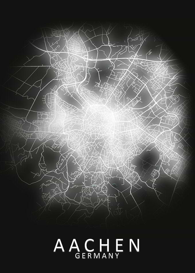Aachen Germany City Map