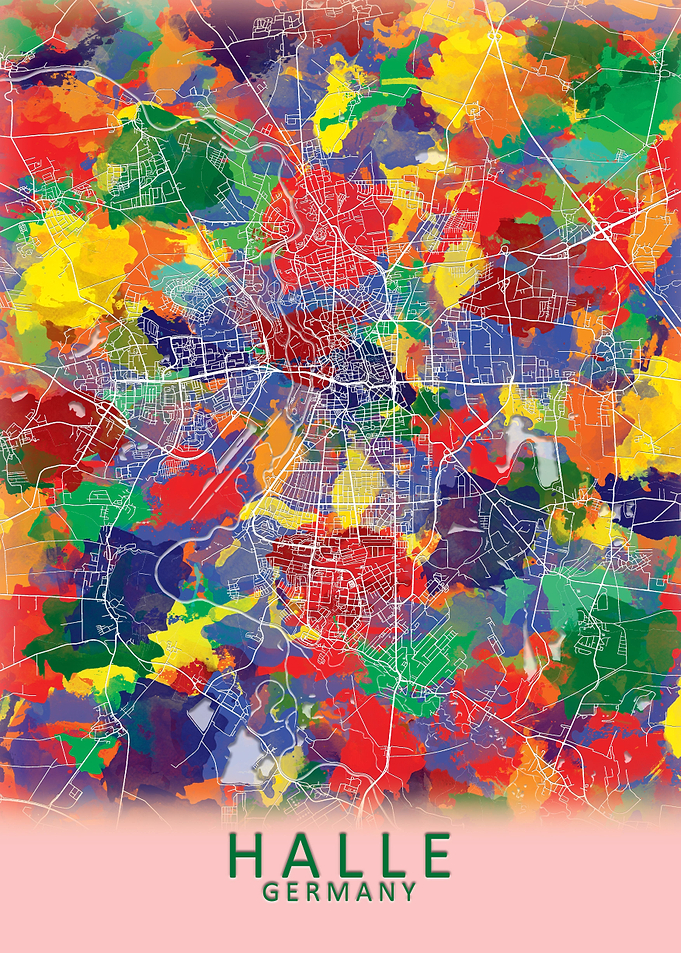Halle Germany City Map