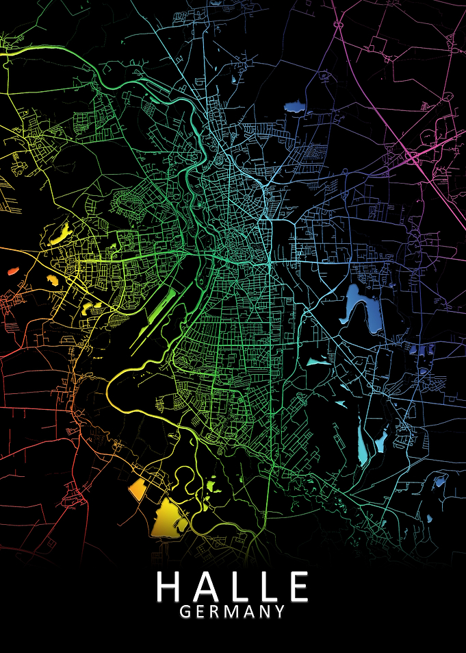 Halle Germany City Map
