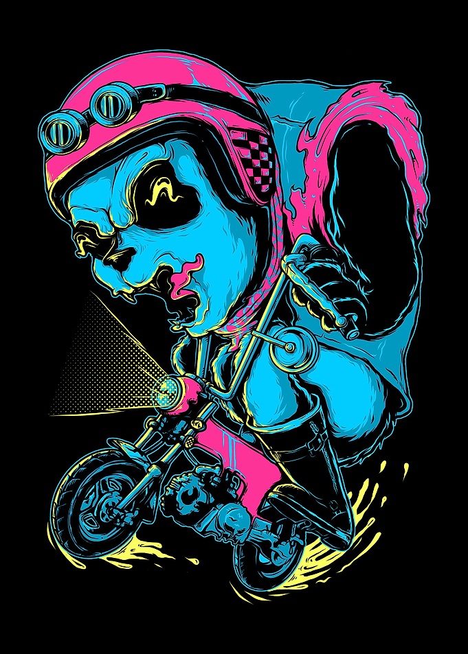 Panda Biker