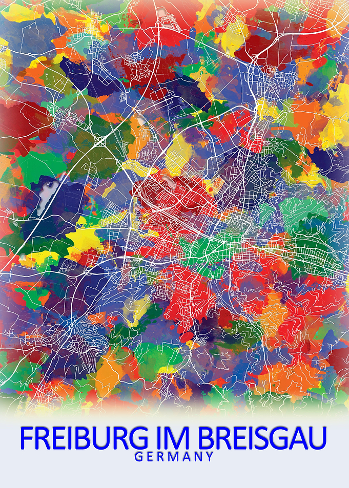 Freiburg Germany City Map