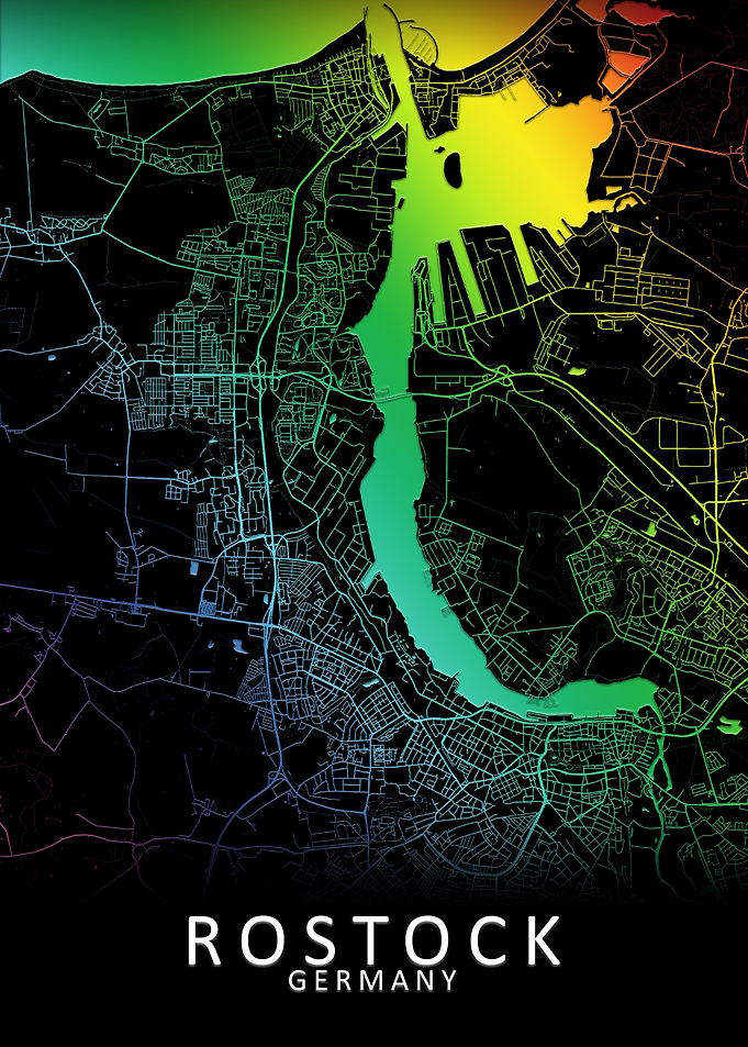 Rostock Germany City Map