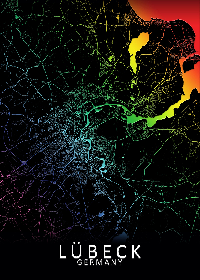 Lubeck Germany City Map