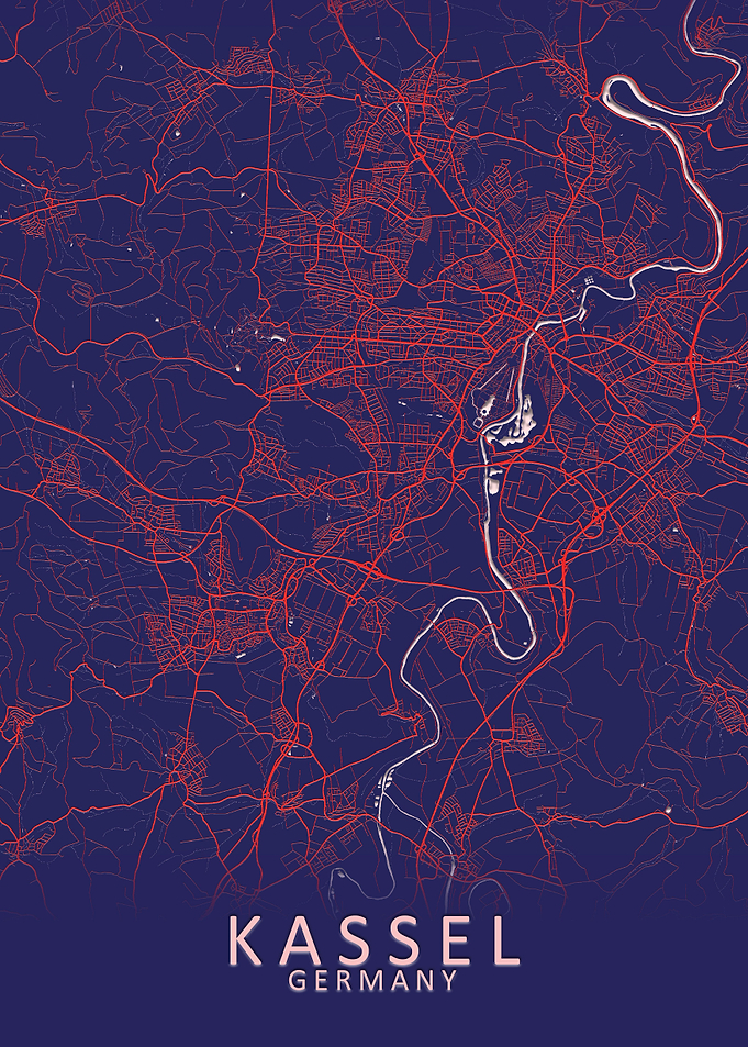 Kassel Germany City Map