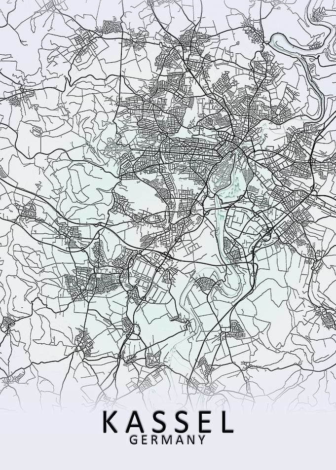 Kassel Germany City Map