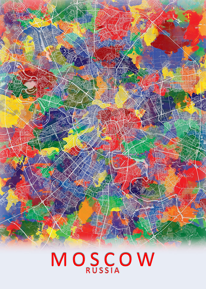 Moscow Russia City Map