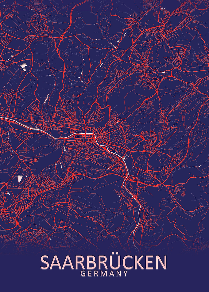 Saarbrucken Germany Map