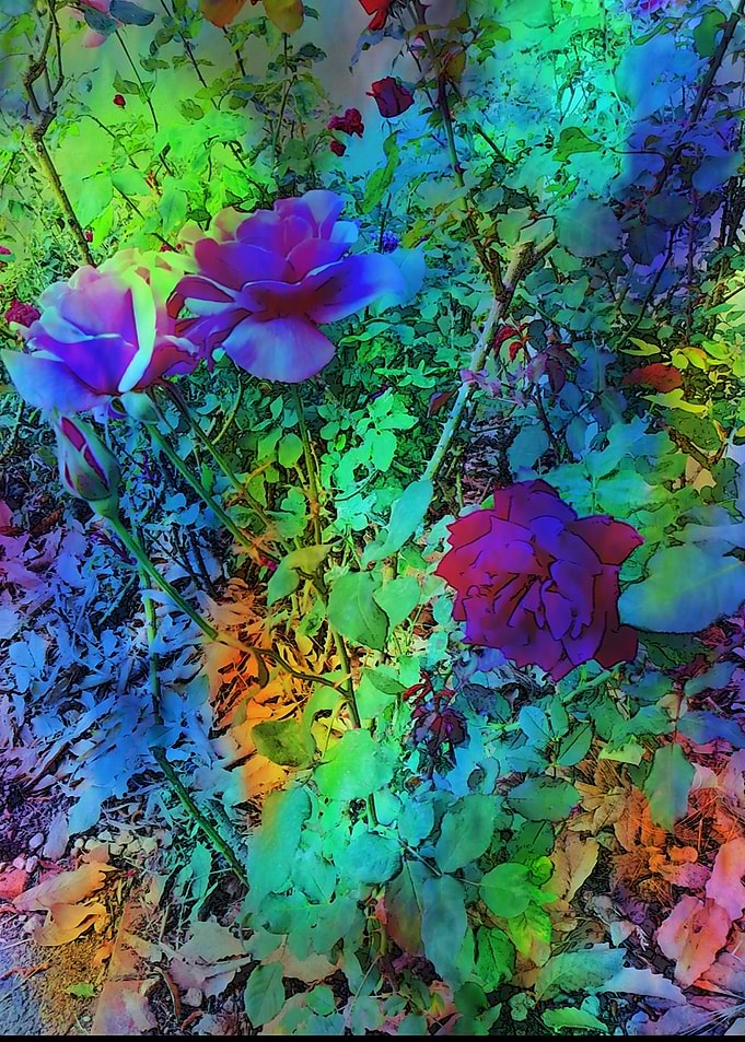 Rainbow explosion