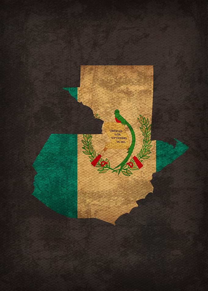 Guatemala Country Flag Map