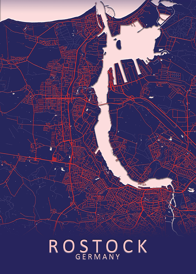 Rostock Germany City Map