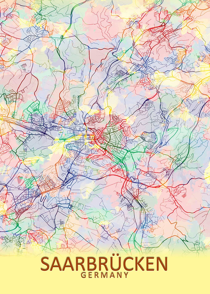 Saarbrucken Germany Map