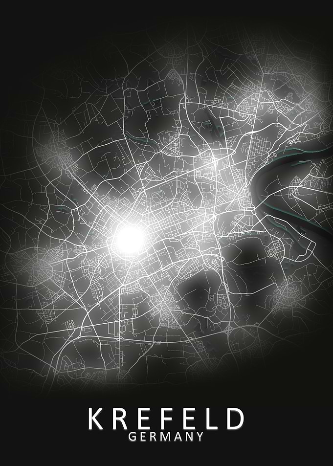 Krefeld Germany City Map