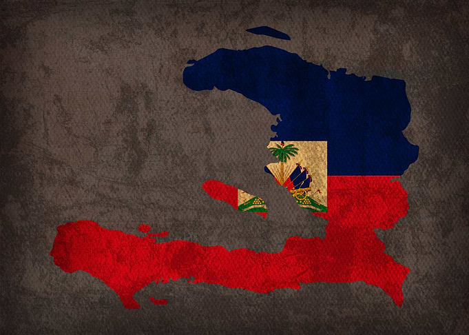 Haiti Country Flag Map