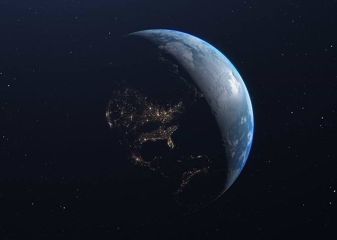 Dark side of the Earth
