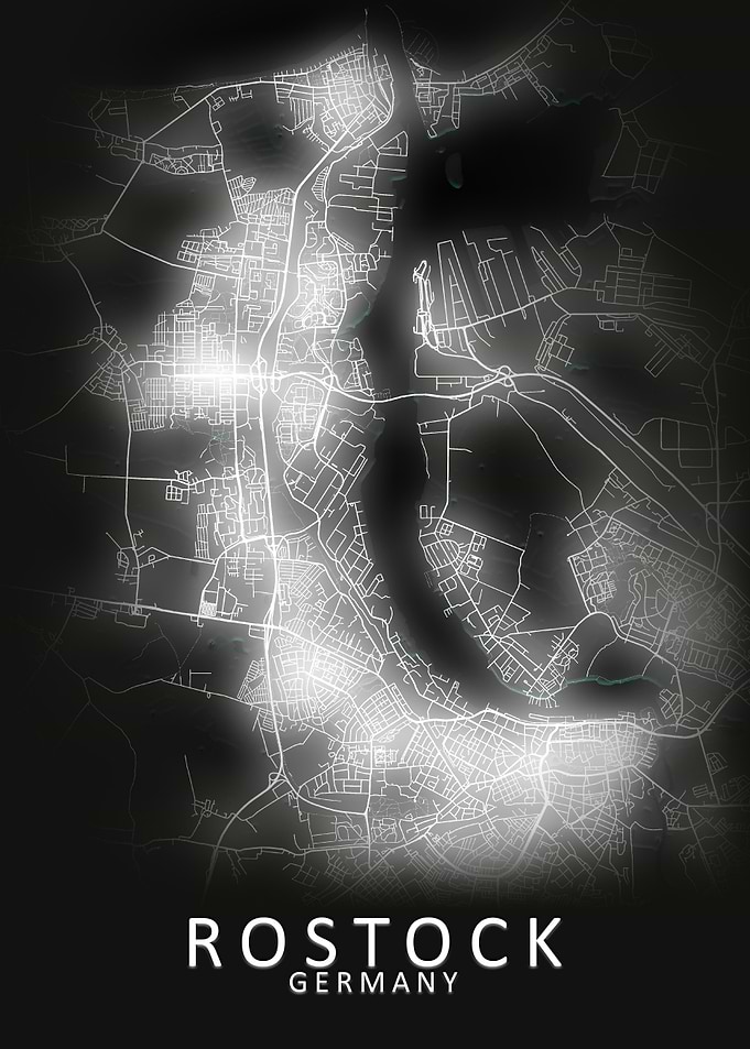 Rostock Germany City Map