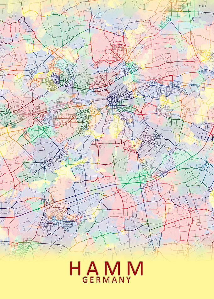 Hamm Germany City Map