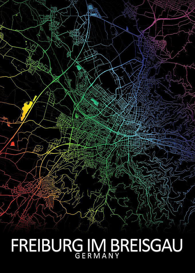 Freiburg Germany City Map