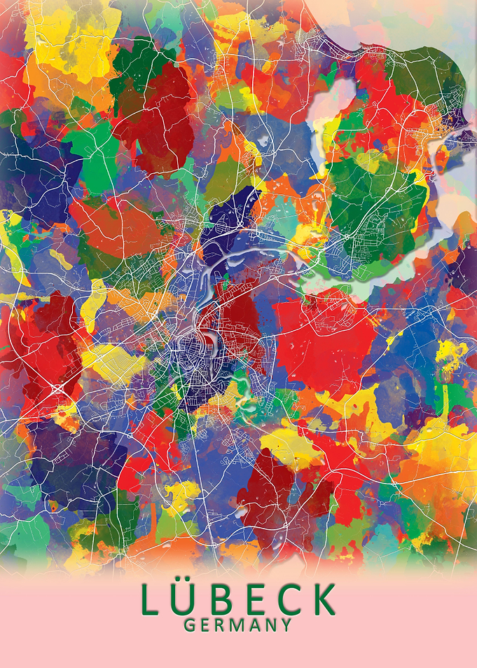 Lubeck Germany City Map
