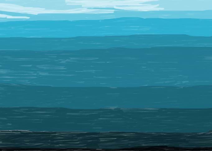 Blue upside down