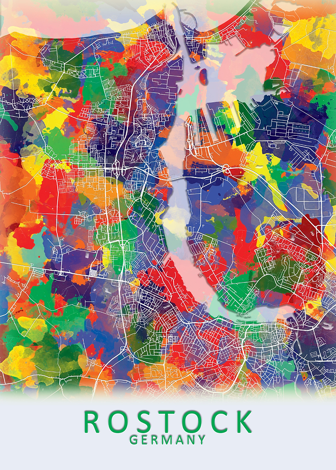 Rostock Germany City Map