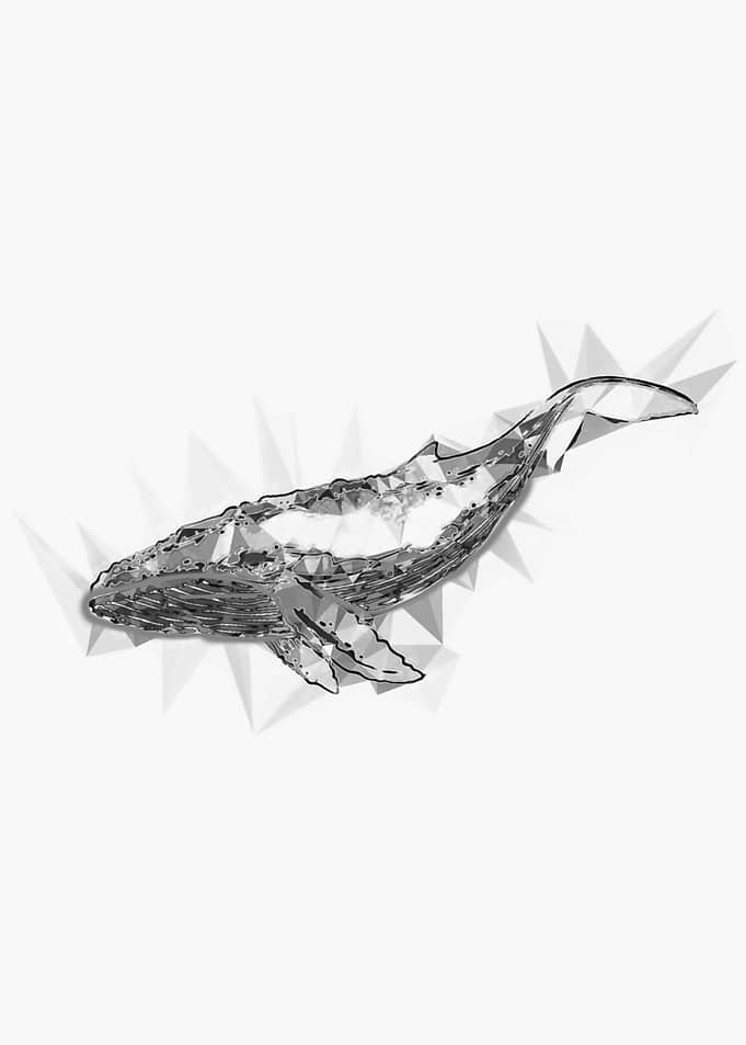 Shining Blue Whale (White)