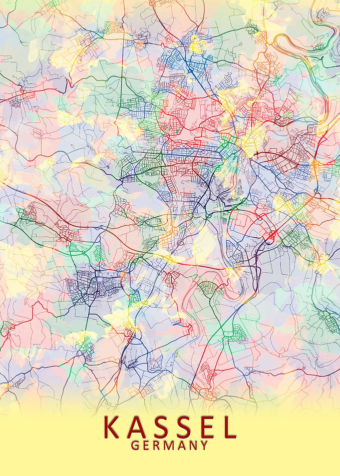 Kassel Germany City Map
