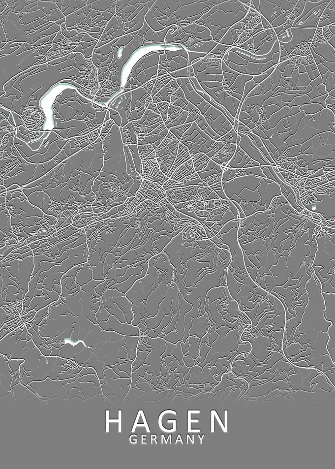 Hagen Germany City Map