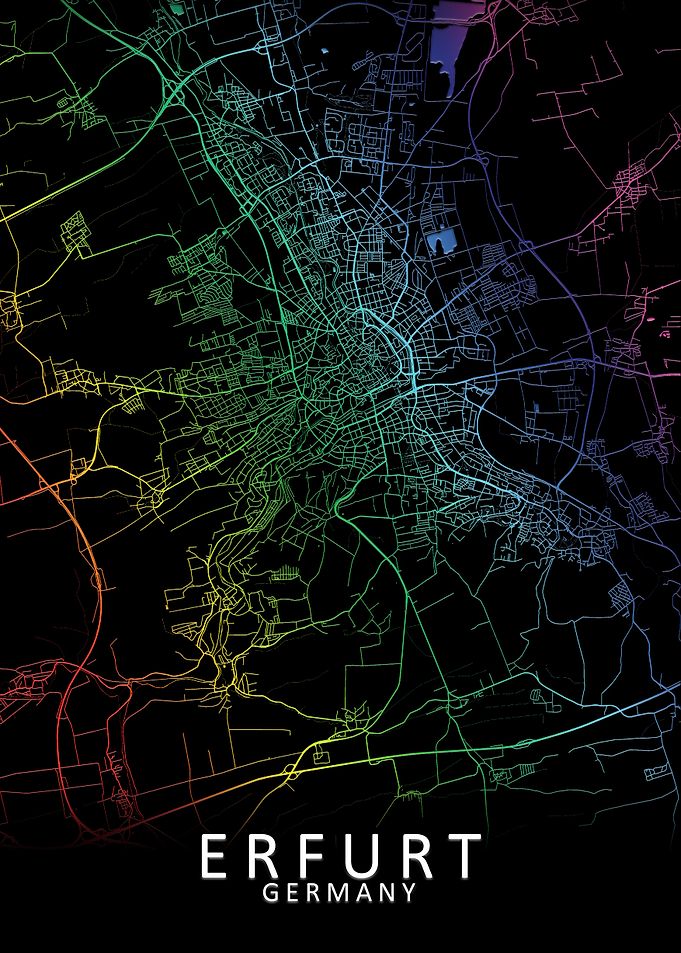 Erfurt Germany City Map
