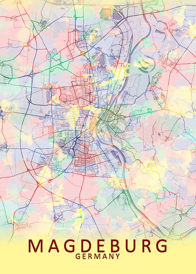 Magdeburg Germany City Map
