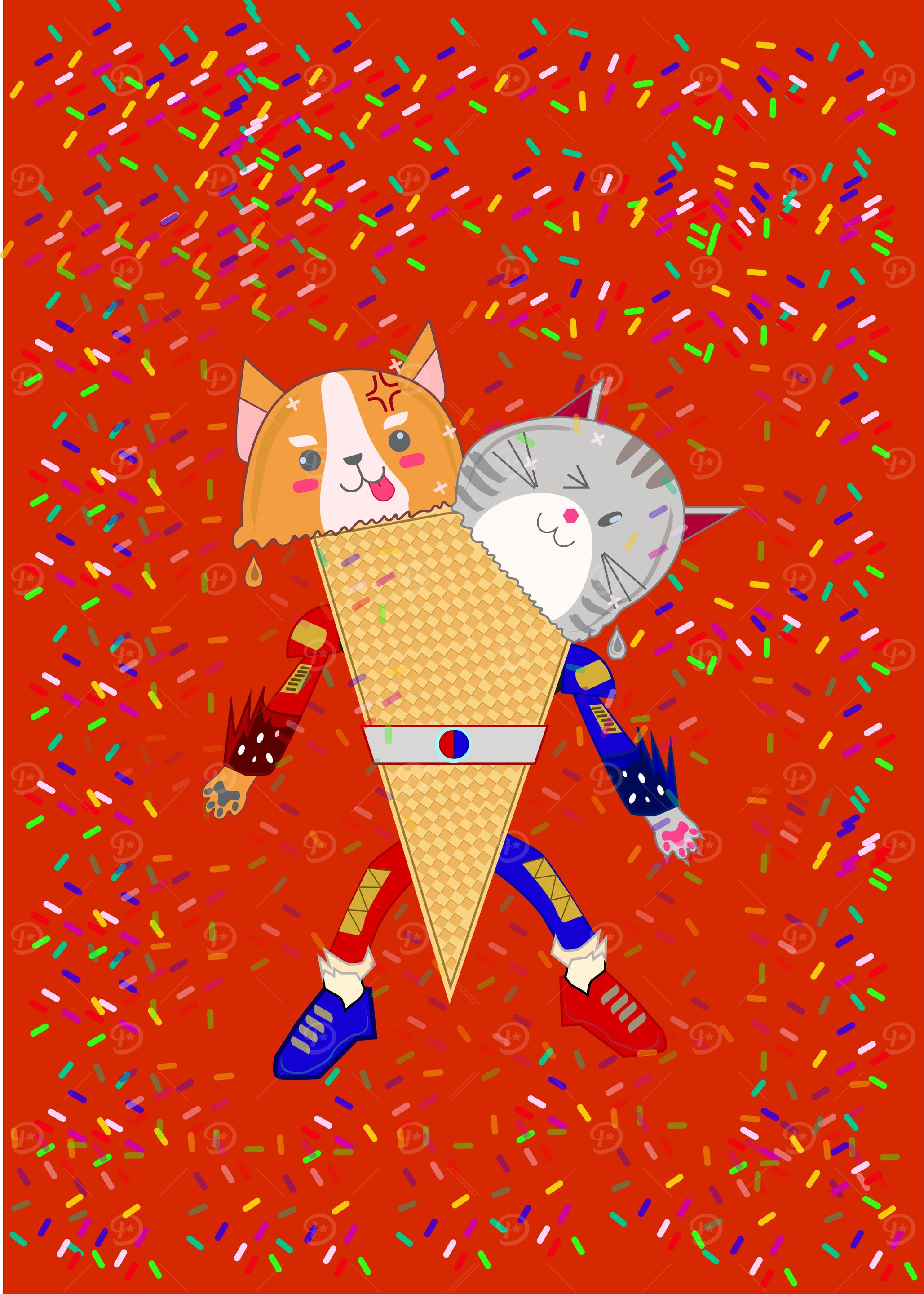 Ice Cream Dogo Meow