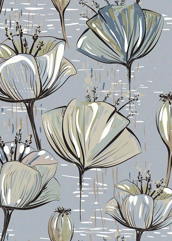 Retro Flower Pattern 03