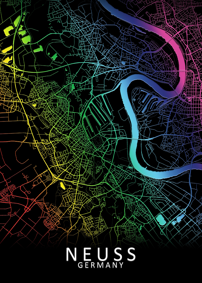 Neuss Germany City Map