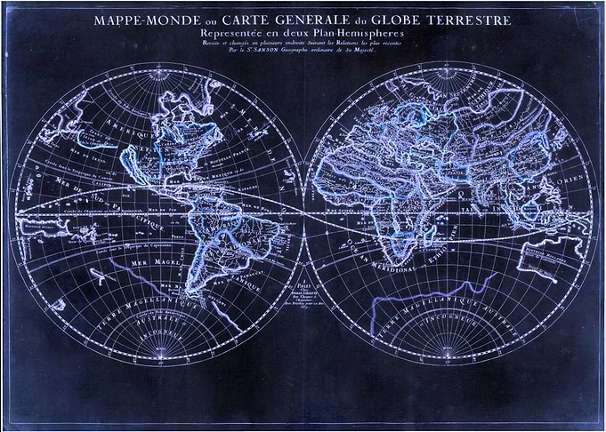 Vintage World map