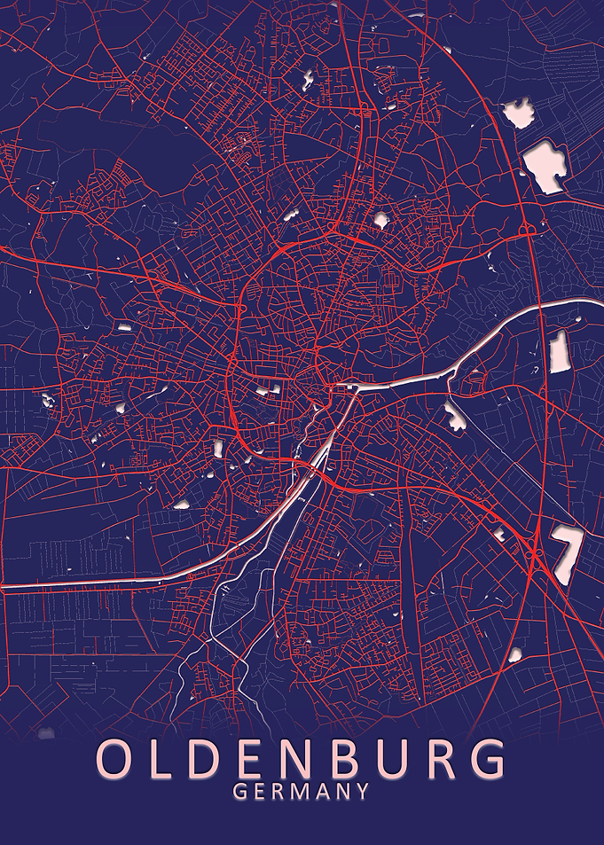 Oldenburg Germany City Map