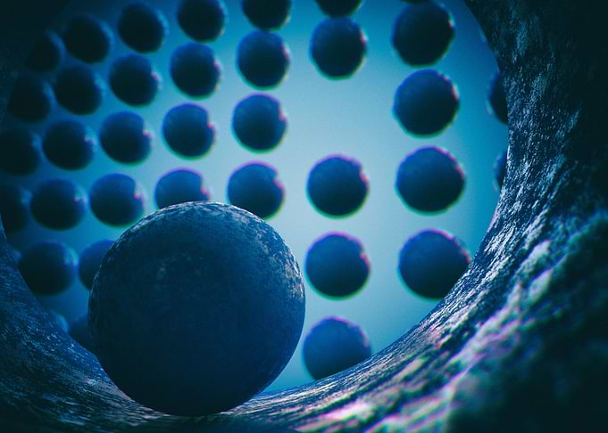 unique ball blue