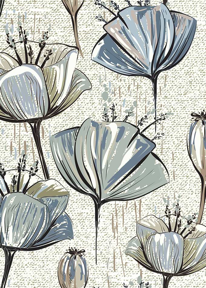 Retro Flower Pattern 04
