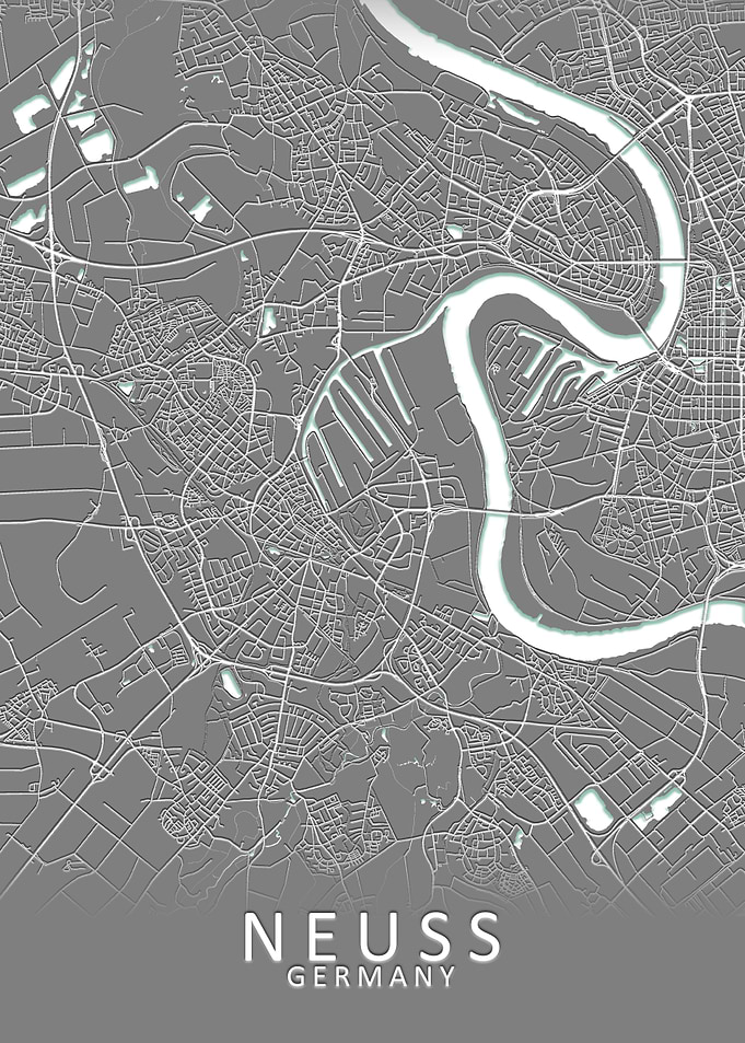 Neuss Germany City Map