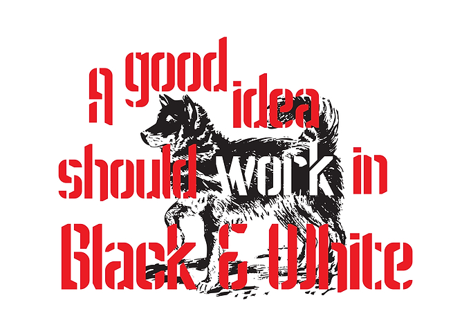 Black and White Idea
