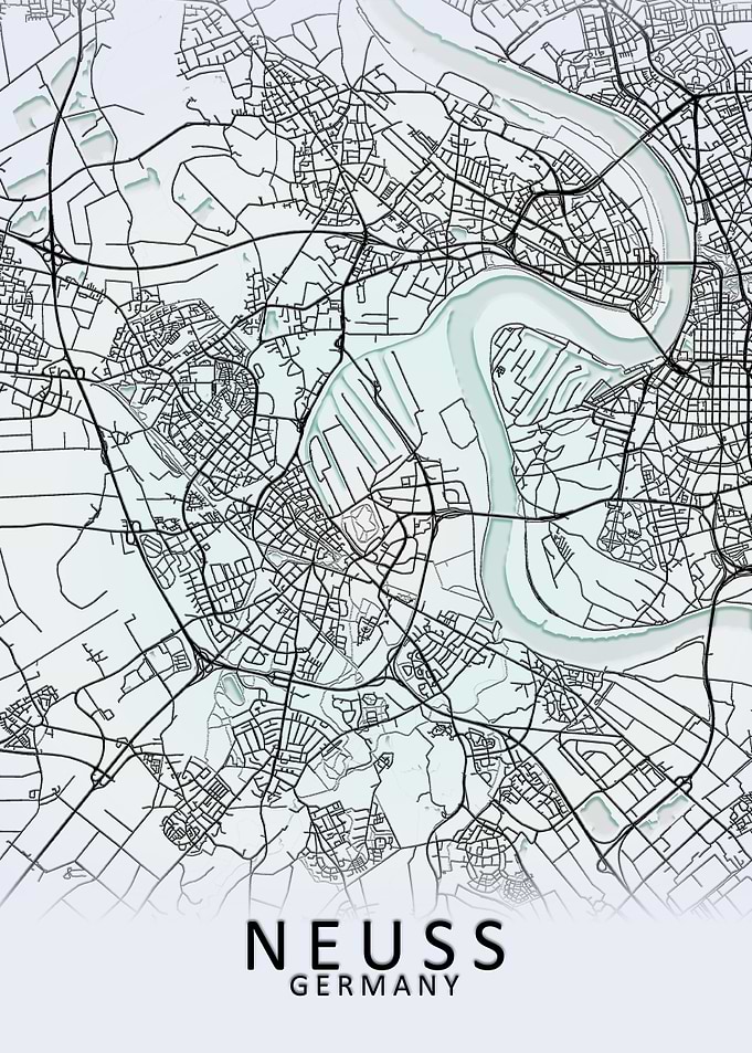 Neuss Germany City Map
