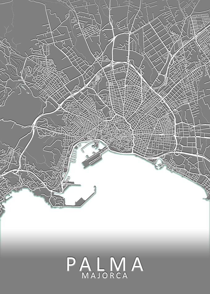 Palma Spain City Map