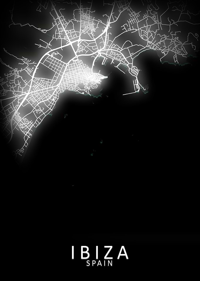 Ibiza Spain City Map