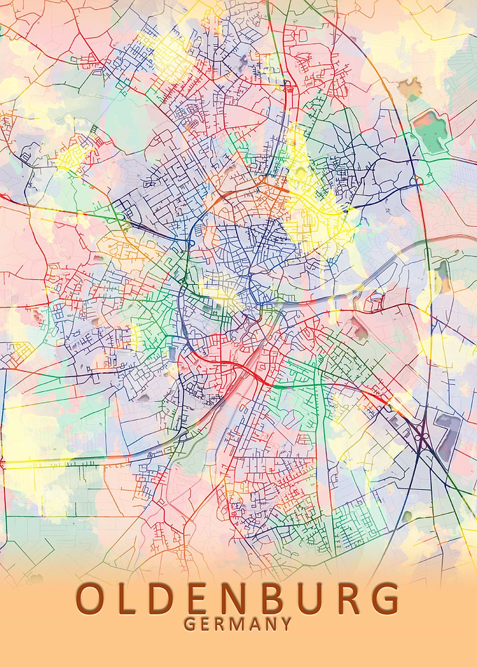 Oldenburg Germany City Map