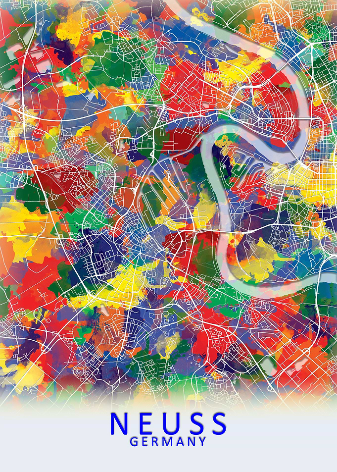 Neuss Germany City Map