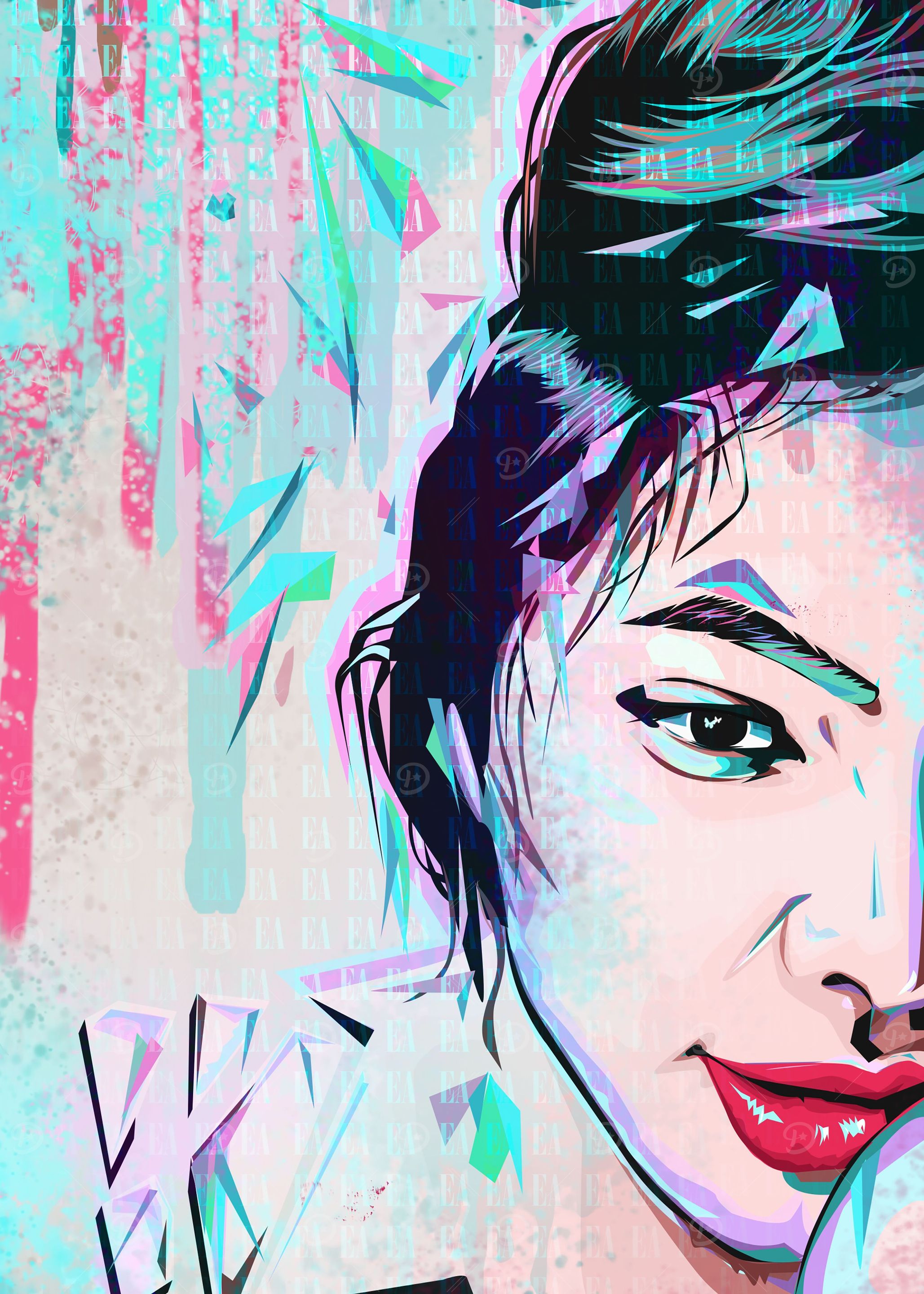 colorful vintage popart