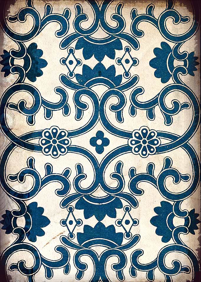 Blue Ortal Vintage Tile 02