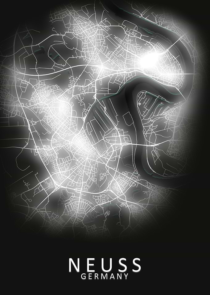 Neuss Germany City Map